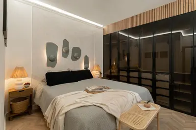 Cama o camas de una habitación en Riazo - 4 bedrooms in Arapiles