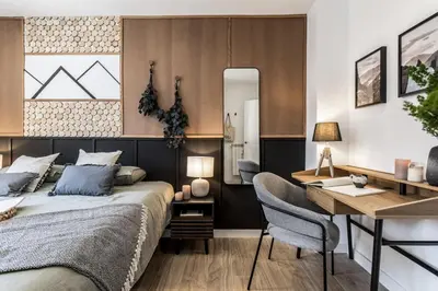 Cama o camas de una habitación en Esterre - 3 bedrooms in Lista