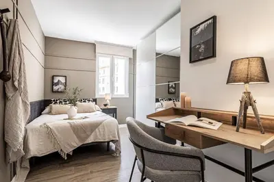 Cama o camas de una habitación en Esterre - 3 bedrooms in Lista