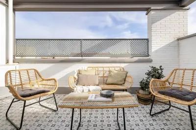 Zona de estar de Bornos - 2 bedrooms and terrace in Ríos Rosas