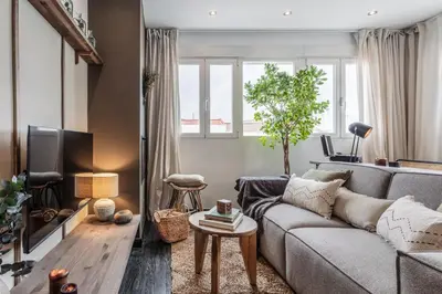 Zona de estar de Bornos - 2 bedrooms and terrace in Ríos Rosas