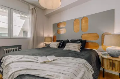 Cama o camas de una habitación en Kiin - 3 bedrooms and terrace in Goya