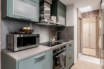 Una cocina o zona de cocina en Potenza - 1 bedroom and office in Centro