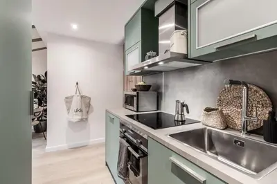 Una cocina o zona de cocina en Potenza - 1 bedroom and office in Centro