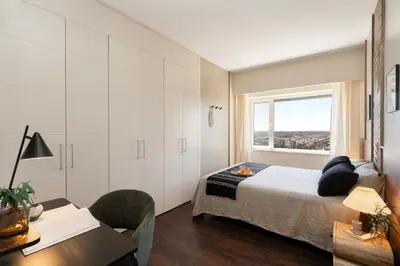 Cama o camas de una habitación en Ocea - 2 bedrooms and terrace in Argüelles