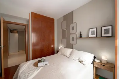 Cama o camas de una habitación en Naima - 2 bedrooms and pool in Trafalgar