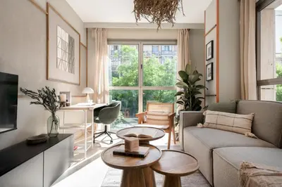 Zona de estar de Naima - 2 bedrooms and pool in Trafalgar
