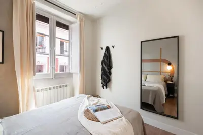 Cama o camas de una habitación en Lumi - 2 bedrooms in Malasaña-Universidad