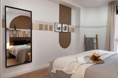 Cama o camas de una habitación en Senda - 1 bedroom and terrace in Malasaña