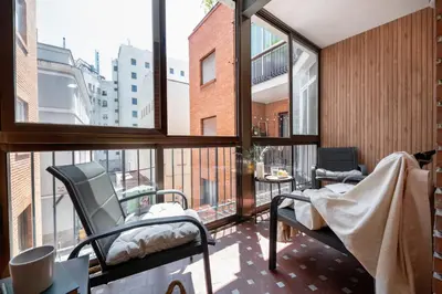 Zona de estar de Senda - 1 bedroom and terrace in Malasaña