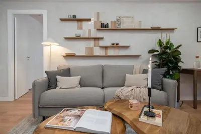 Zona de estar de Senda - 1 bedroom and terrace in Malasaña
