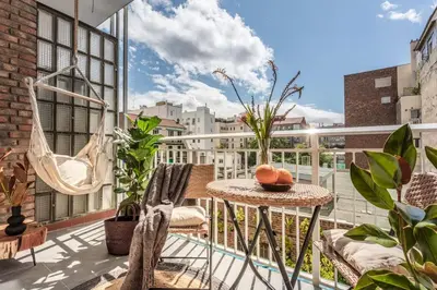 Un balcón o terraza de Boma - 2 bedrooms and terrace in Recoletos
