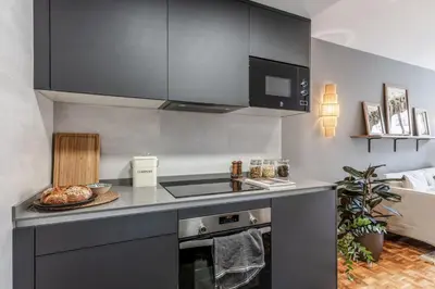 Una cocina o zona de cocina en Beires - 1 bedroom and shared pool in Almagro