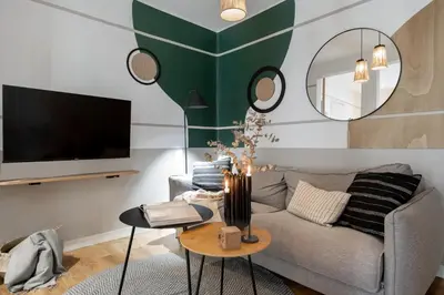 Una televisión o centro de entretenimiento en Cristal - 1 bedroom in Castellana