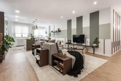 Una televisión o centro de entretenimiento en Ramsar - 2 bedrooms in Goya