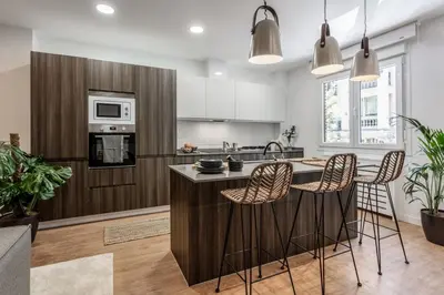 Una cocina o zona de cocina en Ramsar - 2 bedrooms in Goya