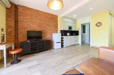 Una cocina o zona de cocina en Studio with balcony Everything you need Temporary AMA144
