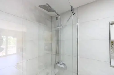 Un baño de Studio with balcony Everything you need Temporary AMA144