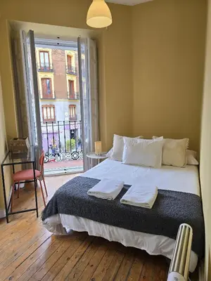Cama o camas de una habitación en La Casita de Christian