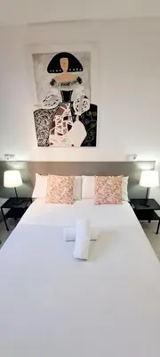 Cama o camas de una habitación en Sierra de Meira - Hospedaje de Autogestión sin Recepción