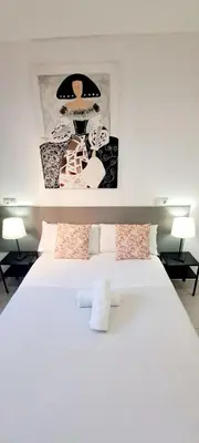 Cama o camas de una habitación en Sierra de Meira - Hospedaje de Autogestión sin Recepción