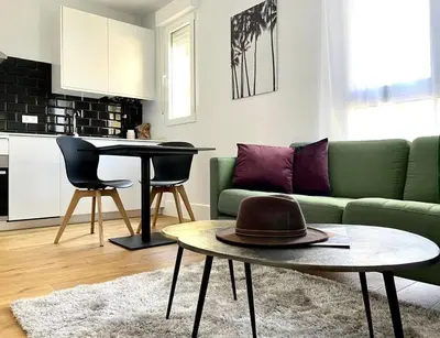 Zona de estar de Next to Calle de Goya, quiet and very chic