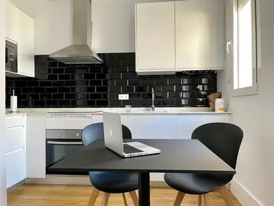 Una cocina o zona de cocina en Next to Calle de Goya, quiet and very chic