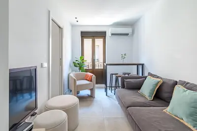 Zona de estar de Piso a estrenar con balcon