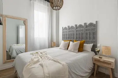 Cama o camas de una habitación en Chamberi City Center Apartment