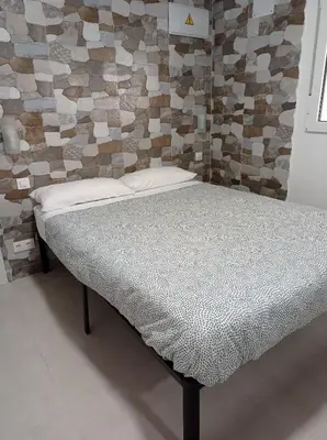 Cama o camas de una habitación en Estudio Madrid L9C