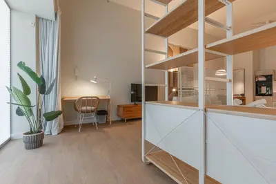 Una cocina o zona de cocina en Modern apartment-1bedroom 1bathroom-Ventas