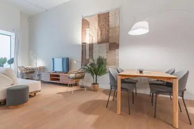 Zona de estar de Modern apartment-1bedroom 1bathroom-Ventas