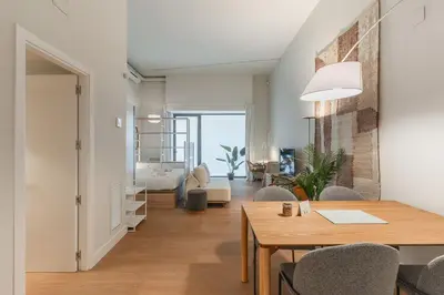 Zona de estar de Modern apartment-1bedroom 1bathroom-Ventas