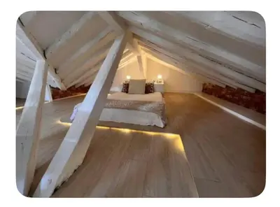 Cama o camas de una habitación en Downtown Dreams