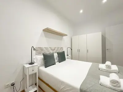 Cama o camas de una habitación en Apartamento Retiro-Ibiza 0I