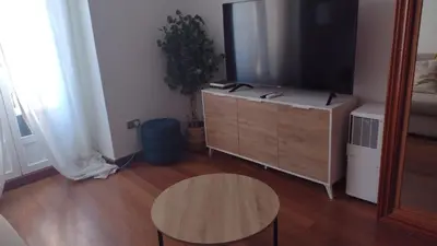 Una televisión o centro de entretenimiento en Amplio y céntrico apartamento en La Latina