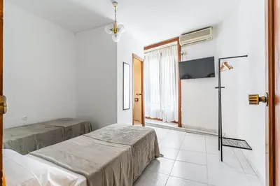 Cama o camas de una habitación en Hostal Marie Del Mar