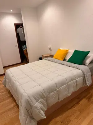 Cama o camas de una habitación en Habitación en centro de Madrid