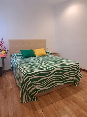 Cama o camas de una habitación en Habitación en centro de Madrid
