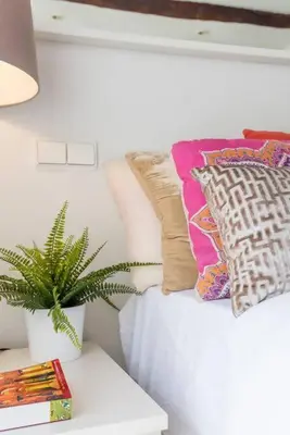 Cama o camas de una habitación en Cozy Apartment Chueca Gran Via
