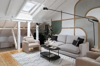 Zona de estar de Dari - 3 bedrooms and terrace in Chueca-Justicia