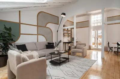 Zona de estar de Dari - 3 bedrooms and terrace in Chueca-Justicia
