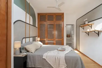 Cama o camas de una habitación en Dari - 3 bedrooms and terrace in Chueca-Justicia