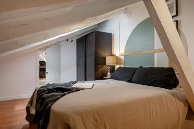 Cama o camas de una habitación en Dari - 3 bedrooms and terrace in Chueca-Justicia