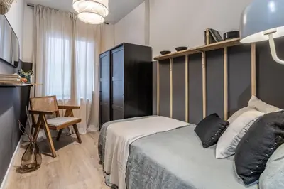 Cama o camas de una habitación en Luque - 3 bedrooms and balcony in Lista