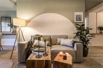 Zona de estar de Donana - 1 bedroom in Ríos Rosas