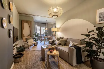 Zona de estar de Donana - 1 bedroom in Ríos Rosas