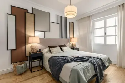Cama o camas de una habitación en Ipala - 1 bedroom in Chamartín