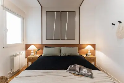 Cama o camas de una habitación en Inari - 2 bedrooms in Ríos Rosas