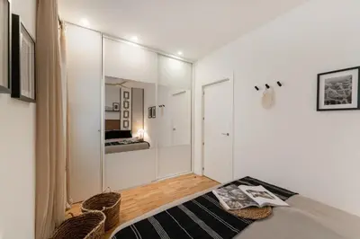 Cama o camas de una habitación en Inari - 2 bedrooms in Ríos Rosas